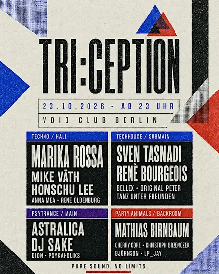 TRI:CEPTION (Techno, Psytrance, Techhouse) - 4 Floors