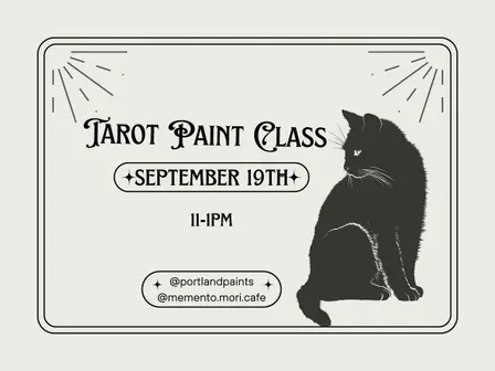 Tarot Paint Class at Memento Mori