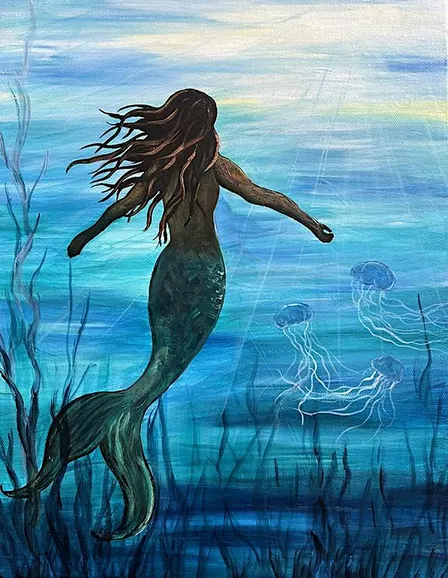 Mermaid Paint Party at Deep Sea Tasting Room
