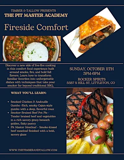 Timber & Tallow Presents The Pit Master Academy: Fireside Comforts.