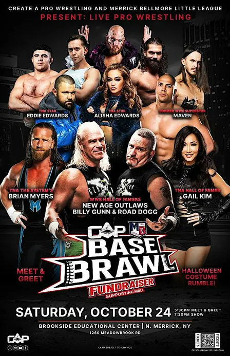 3rd Annual BASEBRAWL Fundraiser presented by Create a Pro Wrestling & MBLL