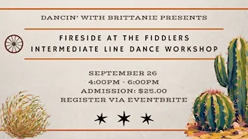 Fireside at the Fiddlers Intermediate Line Dance Workshop