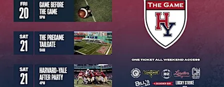 Harvard Yale Weekend All Access