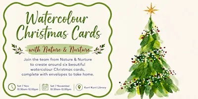 Create, Relax, Connect: Watercolour Christmas Cards with Nature & Nurture