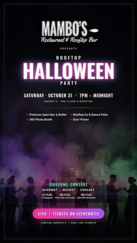 Mambo's Rooftop Halloween Party  2026