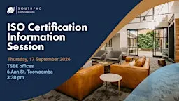 QA/ISO Certification Information Session (Toowoomba, TSBE offices)