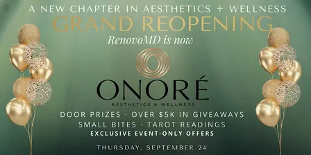 ONORÉ Aesthetics & Wellness Grand Re-Opening Event in Northborough, MA