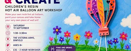 Children's Hot Air Balloon Canvas  & Resin Art  Workshop