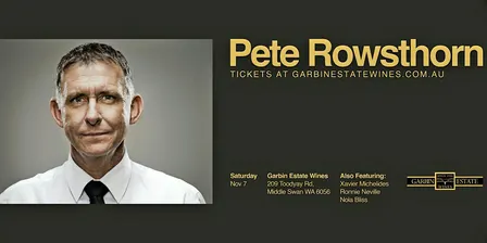 Peter Rowsthorn Live - Comedy Night at Garbin Wines