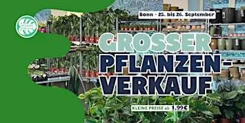 Großer Pflanzenverkauf - Bonn