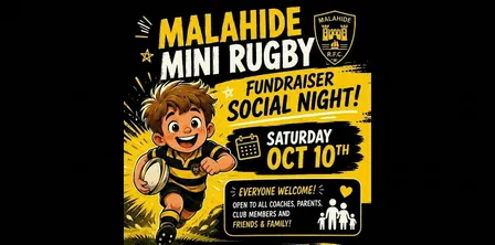 Malahide Mini Rugby Social Fundraiser Night