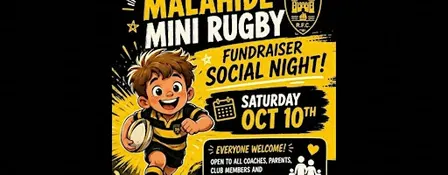 Malahide Mini Rugby Social Fundraiser Night