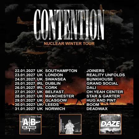 Contention (US) / Crowquill (UK) + Support TBA @ Dali, Cork