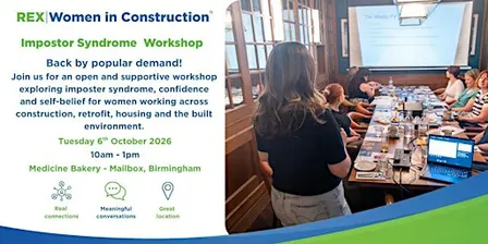 REX Women in Construction | Impostor Syndrome Workshop | Birmingham