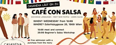 CAFÉ CON SALSA - Language exchange + Salsa Lesson