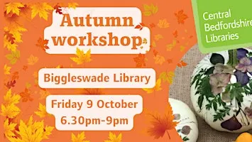 Autumn Workshop at Biggleswade Library