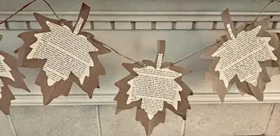 Upcycled Leaf Garland