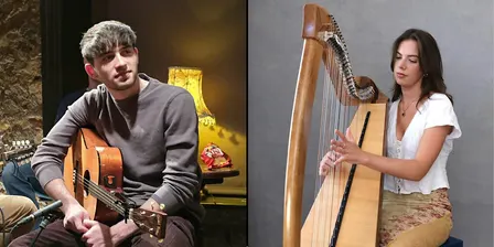 Aoibhe Kettle (harp & fiddle) & Brendan O’Connell (concertina & guitar)