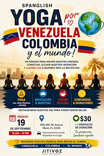 YOGA POR VENEZUELA, COLOMBIA Y EL MUNDO