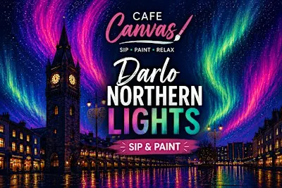 Darlo Northern Lights Sip & Paint at the Cherry Tree