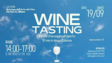 Wine tasting | banchi d'assaggio all'aperto - 10 vini in degustazione