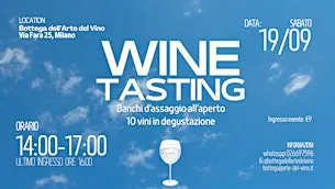 Wine tasting | banchi d'assaggio all'aperto - 10 vini in degustazione