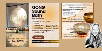 Gong Sound Bath | Deep Relaxation & Guided Meditation | Ullesthorpe