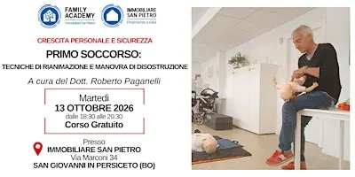 PRIMO SOCCORSO: TECNICHE DI RIANIMAZIONE E MANOVRA DI DISOSTRUZIONE