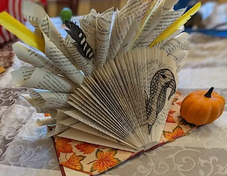 Create Decorative Thanksgiving Turkey Book
