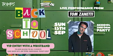 Back to School Party & Tom Zanetti LIVE!