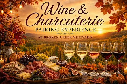 Wine and Autumn Charcuterie Pairing Experience at Broken Creek Vineyard