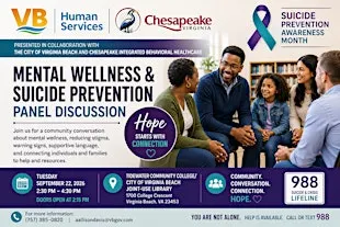 Mental Wellness & Suicide Prevention Panel Discussion