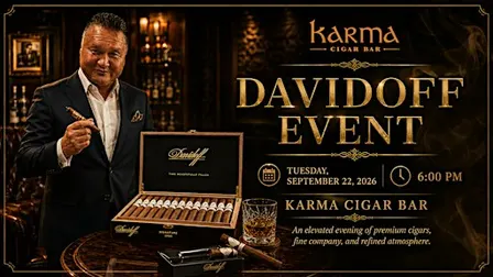 Davidoff Cigar Dinner at Karma Cigar Bar