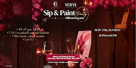 SIP & PAINT- Party Milton Keynes