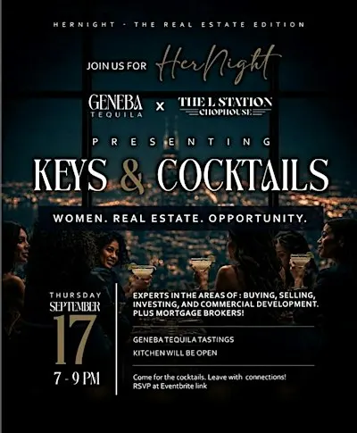 HerNight hosted by Geneba Tequila X L Station Chophouse: Keys & Cocktails