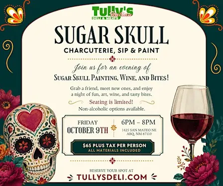 Sugar Skull Charcuterie Sip & Paint