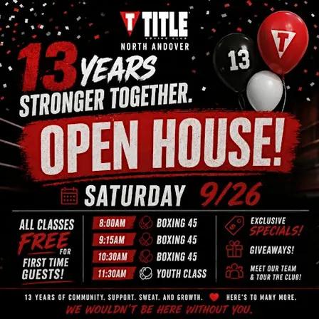 TITLE Boxing Club North Andover 13th Anniversary Open House