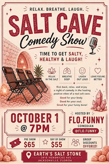 Salt cave comedy show