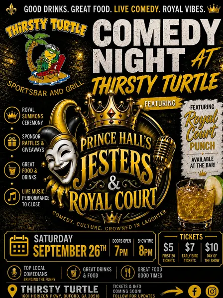 Prince Hall’s Jesters & Royal Court September 26th