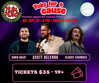Yuks for a Playground: UNITY Comedy Night Fundraiser
