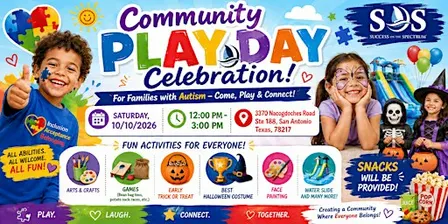 FREE AUTISM Community Play Day Celebration!