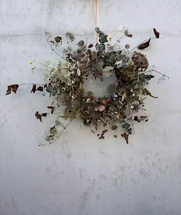 Autumn Dried Wreath Flower Workshop