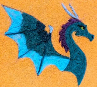 Needle Felted Dragons at Bard and Baker