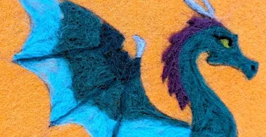 Needle Felted Dragons at Bard and Baker