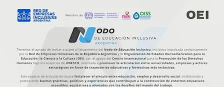 Lanzamiento Nodo de Educación Inclusiva Argentina