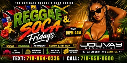 Reggae and Soca Fridays (Ladies free entry)