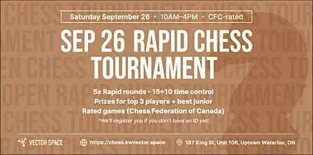 Sep 26 Rapid Chess Tournament
