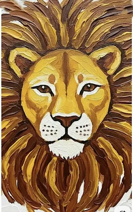 HOLIDAY ART CLASS: Lion Acrylic Painting + Pottery Dragon