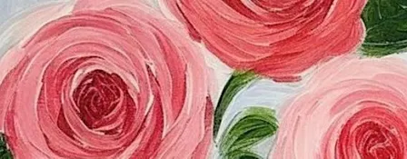 HOLIDAY ART CLASS: Vase of Roses Painting + Fairy Garden Pottery