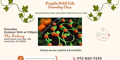 Pumpkin Patch Cake Class